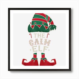 The Calm Elf Cute Ugly Christmas Sweater Family Art Print