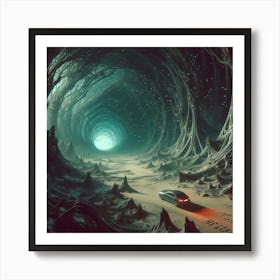 Car In A Tunnel 4 Art Print