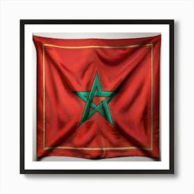 Morocco Flag Art Print