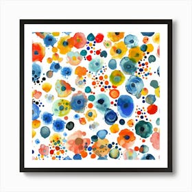 Watercolor Flowers 25 Art Print