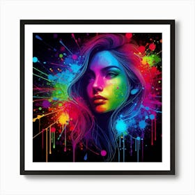 Splatter Painting Art Art Print