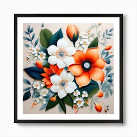 Paper Flowers 3 Art Print