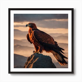 A Red Eagle In 1 Art Print