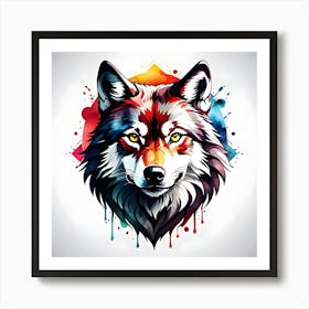 Wolf Head Art Print