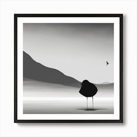 Bird On A Hill Art Print