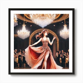 Ballroom Dancer Art Print