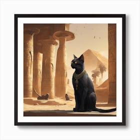 Egyptian Cat 2 Art Print