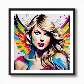 Taylor Swift Painting Art Print