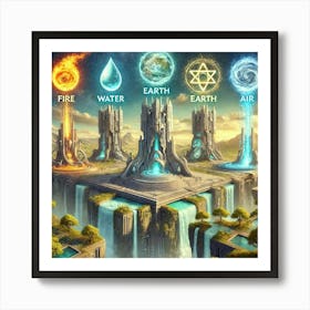 Elemental Sanctums Sovereign Flame Union Art Print