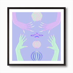 Planet Hands Art Print