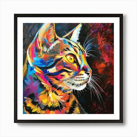 Kisha2849 Bengal Cat Colorful Picasso Style Full Page No Negati 756cdc07 Aa43 42ed Ab10 2ddf86f419c0 Art Print