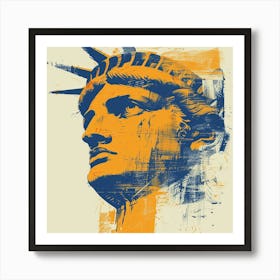 A Usa Expressive Strokes Illustration 1720362977 2 Art Print