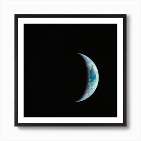 One Third Of The Earth's Sphere Illuminated, Earth's Terminator, Sunglint Art Print