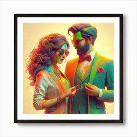 Sexy Couple Art Print