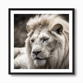 White Lion 2 Art Print