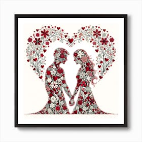 Couple In Love 2 Art Print