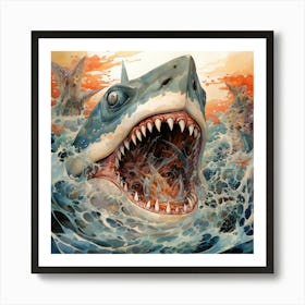 Great White Shark 2 Art Print