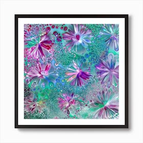 Glass Flowers Art Print