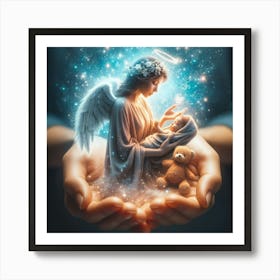 Angel Holding Baby 1 Art Print