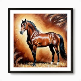 Horse Painting Art Print