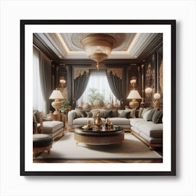 Royal Living Room Art Print