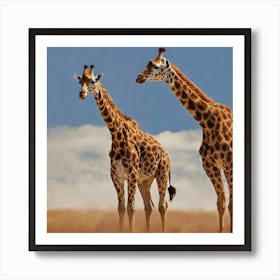 Giraffes Art Print