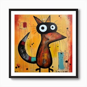 Fox Abstract Art Print