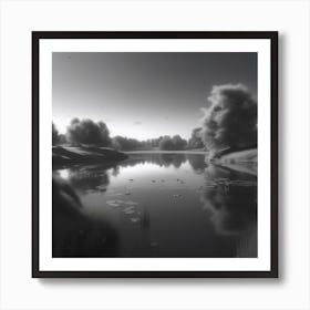 Black And White Painting 5 Art Print