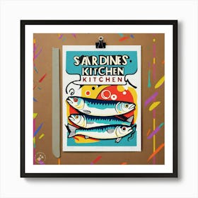 Sardines Kitchen Art Print