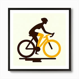 Person Riding A Bike Art Print