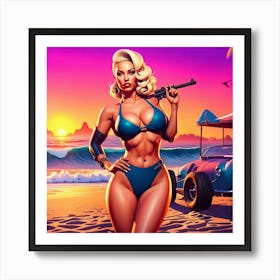 Sexy Blonde 2 Art Print