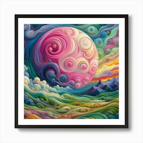 Psychedelic Painting 7 Art Print