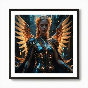 Angel Of The Night 1 Art Print