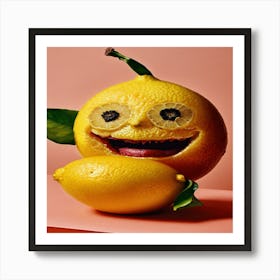 Lemon Face 1 Art Print