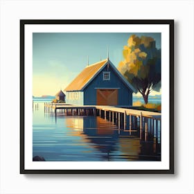 Swedish Cottage Art Print