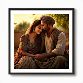 Love in Punjab Art Print