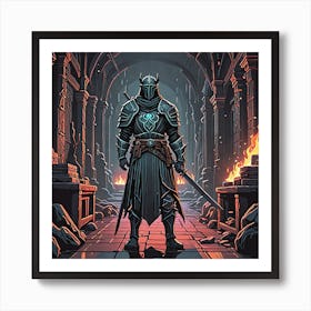 Dark Knight 1 Art Print