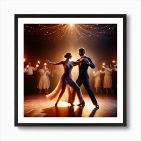 Dancers In The Dark 4 Art Print