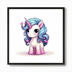 Cute Unicorn 659 Art Print