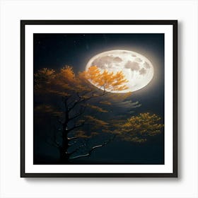 Full Moon In The Sky 4 Art Print