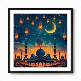 Ramadan Background 2 Art Print