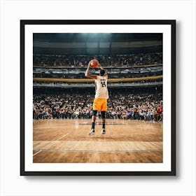 Basketball Player In Action 6 Art Print