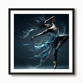 Ballet Dancer fluid Art Print