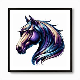 Creative Horse Beauty Illustration Nr 183 Art Print