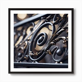 Wrought Iron Railing 3 Art Print