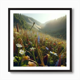 Wildflowers In The Meadow Art Print