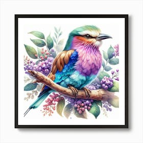 Lilac-breasted Roller Art Print