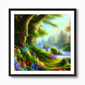 Serene Landscape 1 Art Print