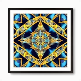 Fractal Mandala Art Print