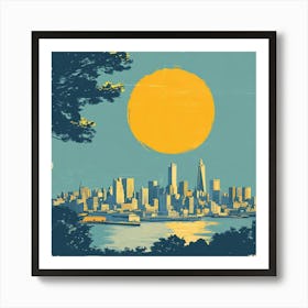 San Francisco Skyline Canvas Print Art Art Print